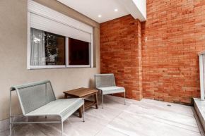 Apartamento estiloso com terraço privativo - Jardim Paulista